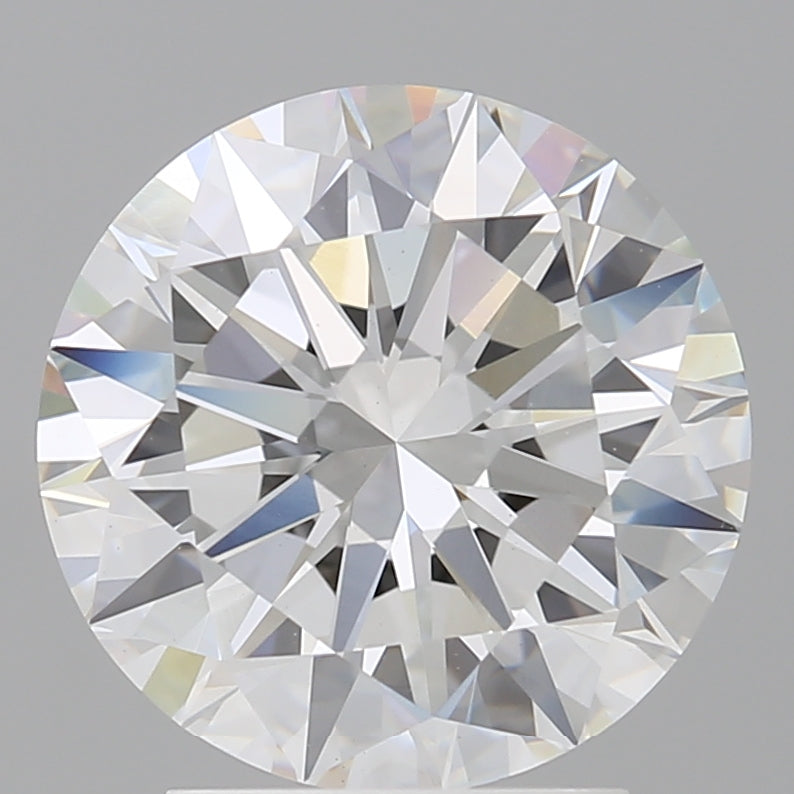 3.00 Carat Round Shaped, Excellent Cut, E Color, VVS2 Clarity, IGI Certified Lab Grown Diamond