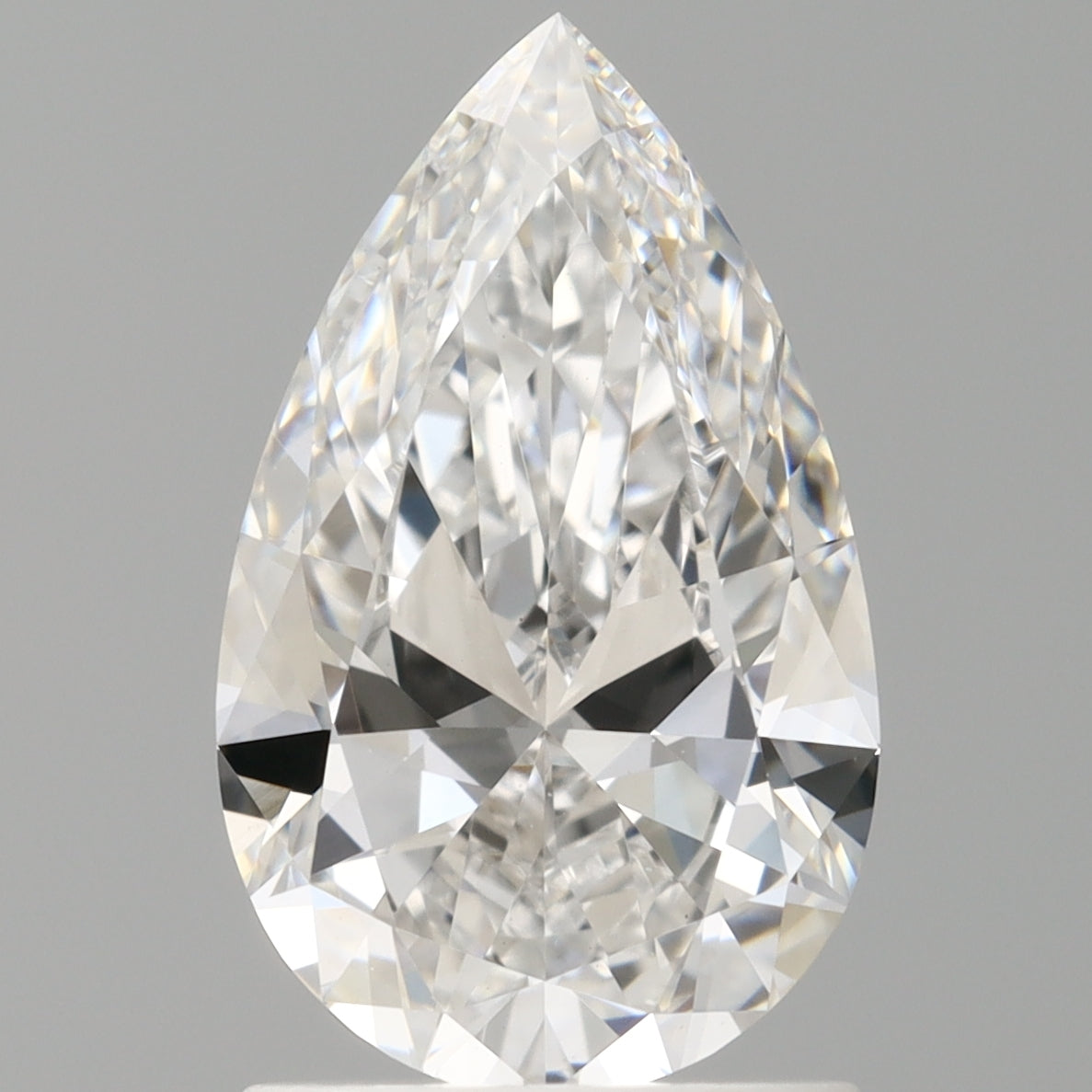 1.50 Carat Pear Shaped, Ideal Cut, E Color, VVS2 Clarity, IGI Certified Lab Grown Diamond