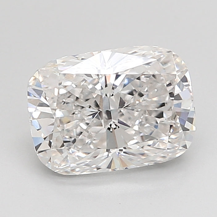 2.05 Carat Cushion Shaped, Ideal Cut, F Color, VVS2 Clarity, IGI Certified Lab Grown Diamond