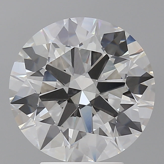 4.10 Carat Round Shaped, Ideal Cut, F Color, VVS2 Clarity, IGI Certified Lab Grown Diamond