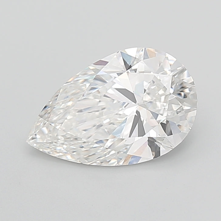 4.04 Carat Pear Shaped, Ideal Cut, F Color, VVS2 Clarity, IGI Certified Lab Grown Diamond