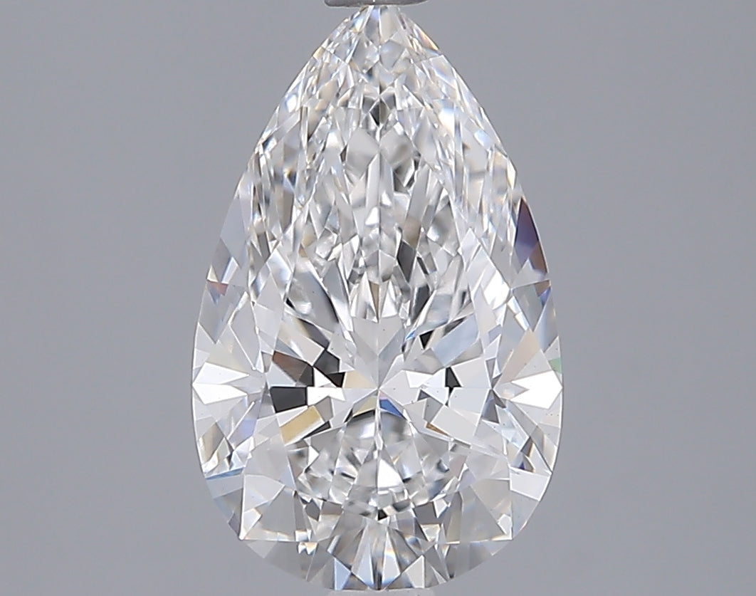 2.54 Carat Pear Shaped, Ideal Cut, D Color, VS1 Clarity, IGI Certified Lab Grown Diamond