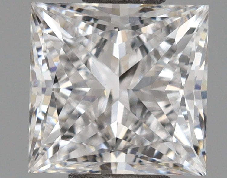 1.00 Carat Princess Shaped, Ideal Cut, D Color, VVS1 Clarity, IGI Certified Lab Grown Diamond