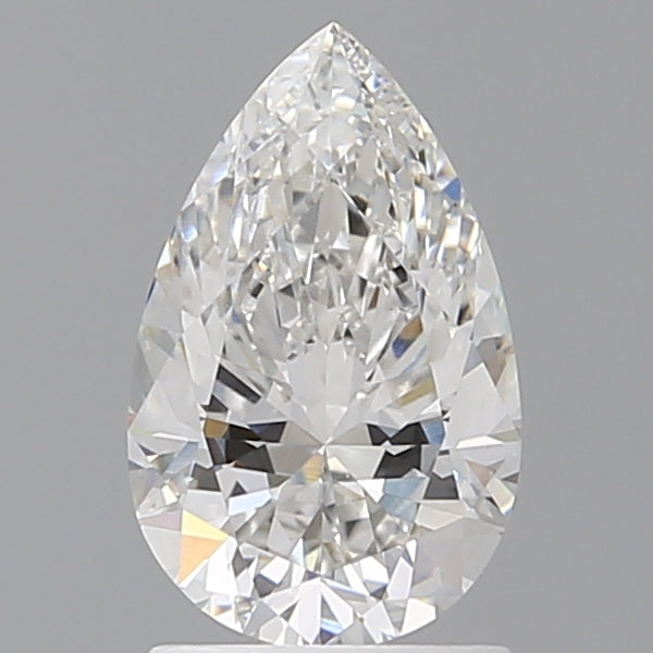 1.60 Carat Pear Shaped, Ideal Cut, E Color, VVS2 Clarity, IGI Certified Lab Grown Diamond