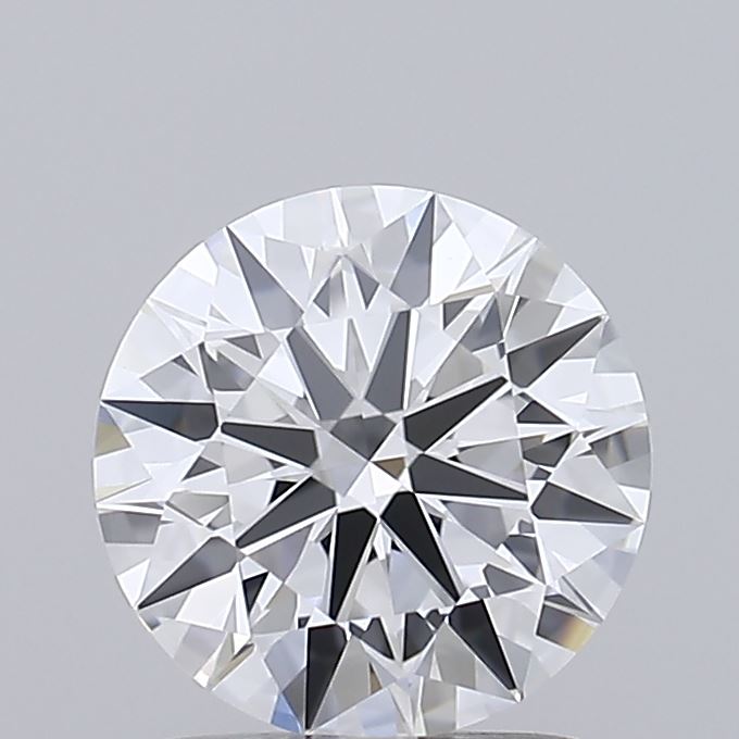 1.54 Carat Round Shaped, Ideal Cut, D Color, VVS2 Clarity, IGI Certified Lab Grown Diamond
