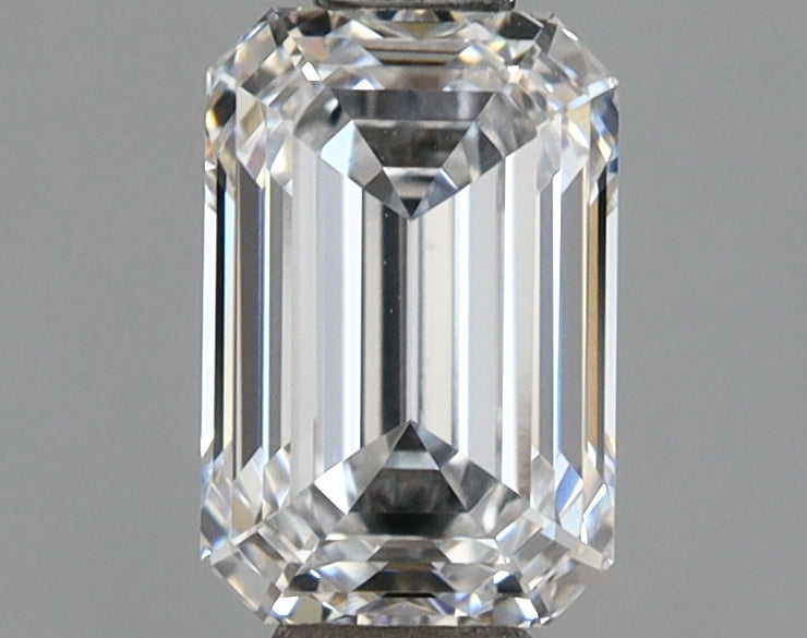 1.02 Carat Emerald Shaped, Ideal Cut, D Color, VVS1 Clarity, IGI Certified Lab Grown Diamond