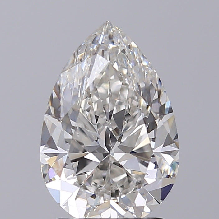 2.26 Carat Pear Shaped, Ideal Cut, G Color, VS1 Clarity, GIA Certified Lab Grown Diamond