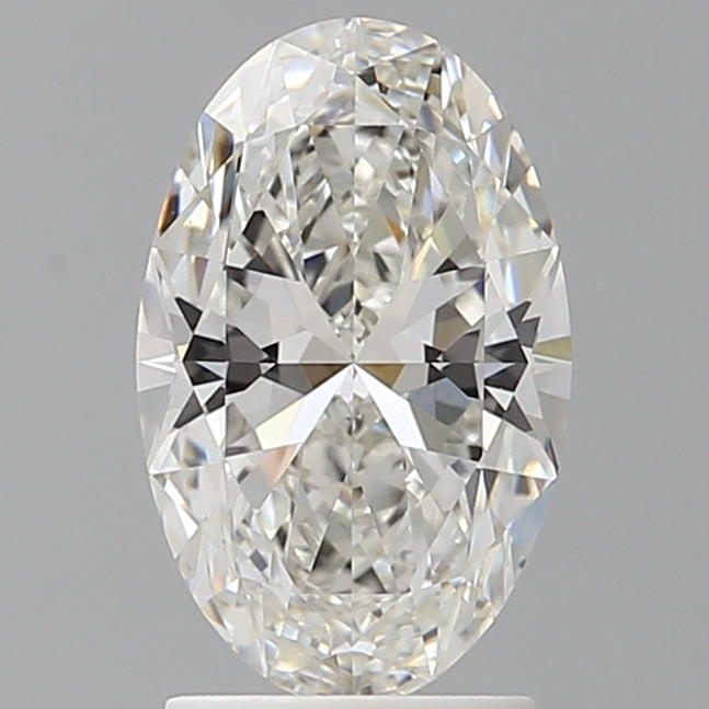2.10 Carat Oval Shaped, Ideal Cut, F Color, VVS2 Clarity, IGI Certified Lab Grown Diamond