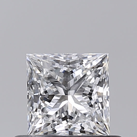 0.51 Carat Princess Shaped, Ideal Cut, E Color, VVS1 Clarity, IGI Certified Lab Grown Diamond