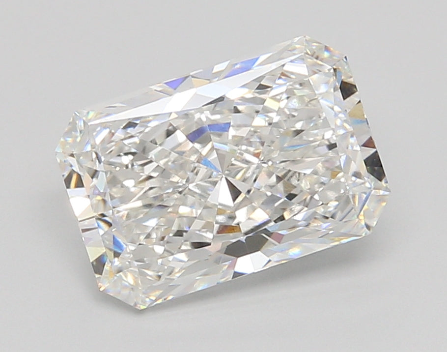 3.04 Carat Radiant Shaped, Ideal Cut, E Color, VS1 Clarity, IGI Certified Lab Grown Diamond