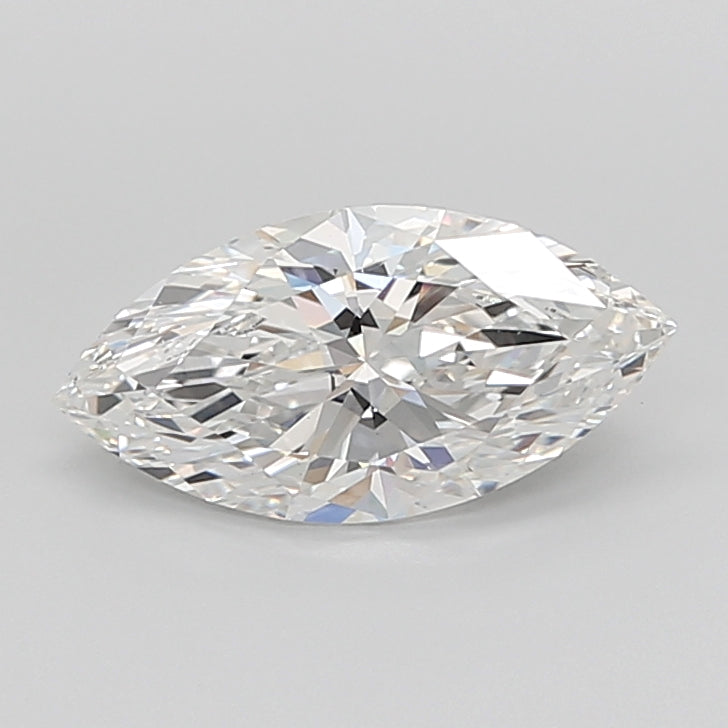 3.05 Carat Marquise Shaped, Ideal Cut, F Color, VVS2 Clarity, IGI Certified Lab Grown Diamond