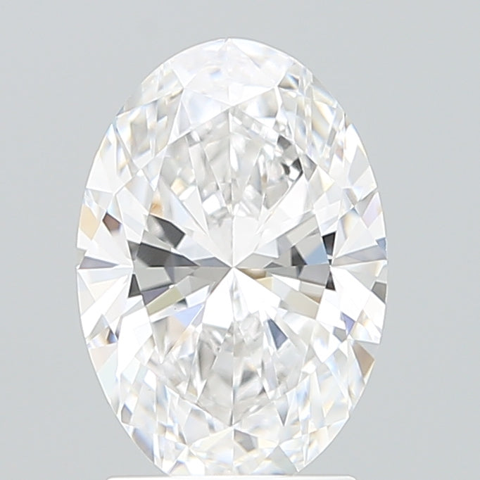 2.20 Carat Oval Shaped, Excellent Cut, D Color, VVS2 Clarity, IGI Certified Lab Grown Diamond