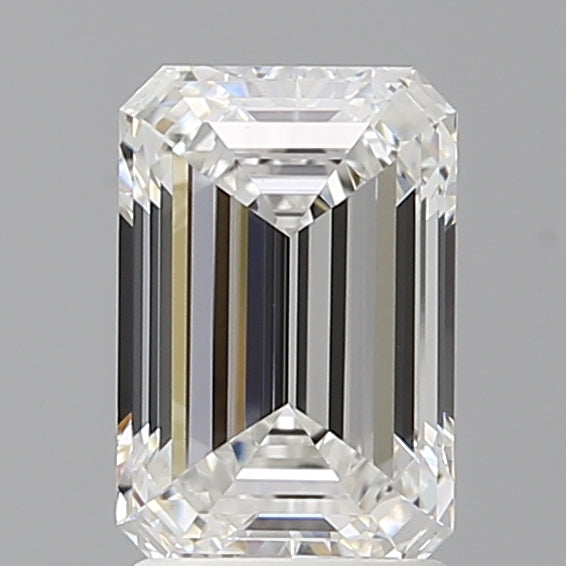 2.05 Carat Emerald Shaped, Ideal Cut, E Color, VVS2 Clarity, IGI Certified Lab Grown Diamond
