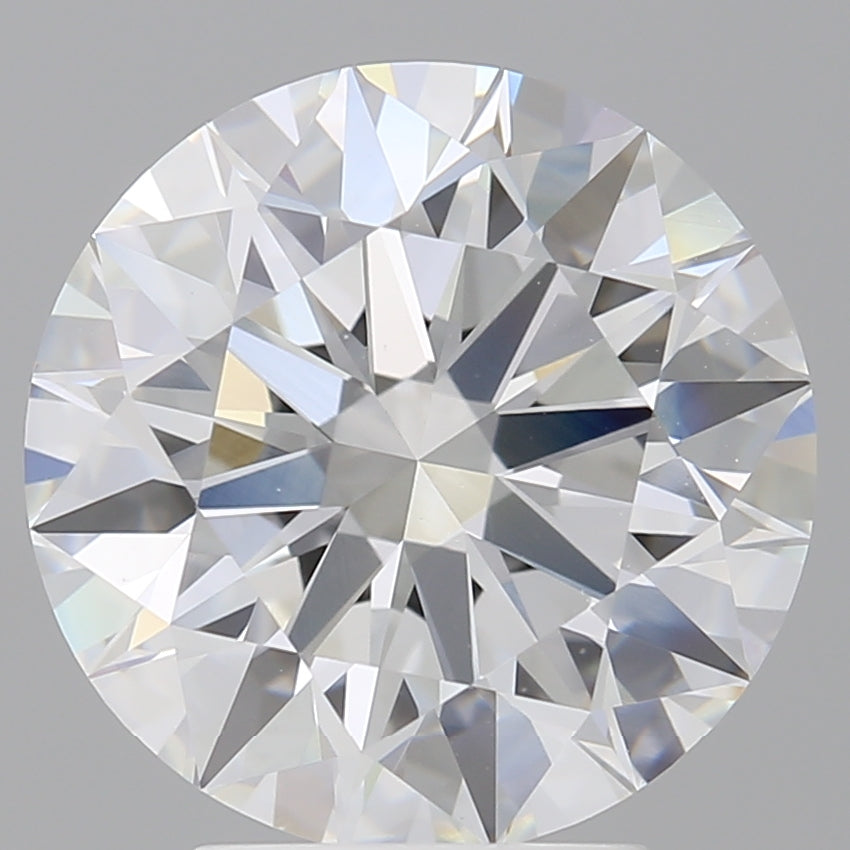 4.10 Carat Round Shaped, Ideal Cut, E Color, VVS2 Clarity, IGI Certified Lab Grown Diamond