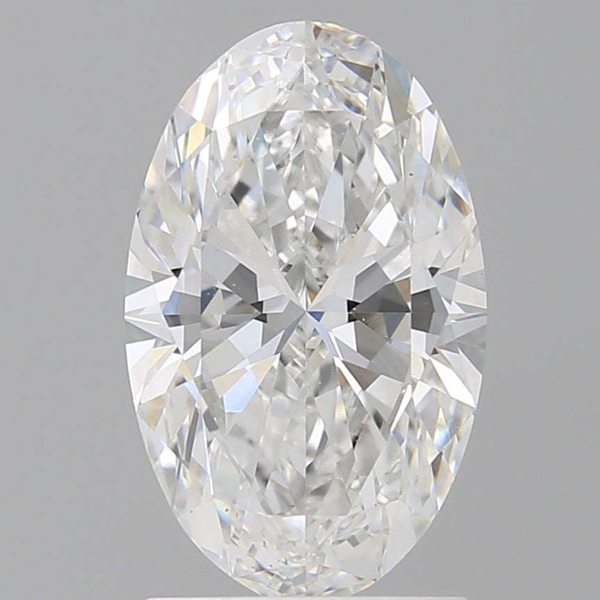 1.96 Carat Oval Shaped, Ideal Cut, E Color, VS1 Clarity, IGI Certified Lab Grown Diamond