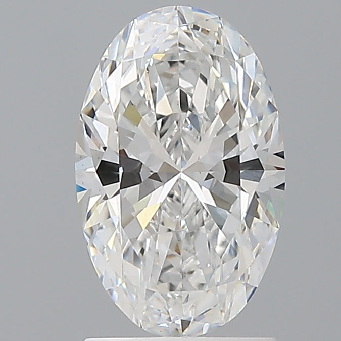 1.59 Carat Oval Shaped, Ideal Cut, D Color, VVS2 Clarity, IGI Certified Lab Grown Diamond
