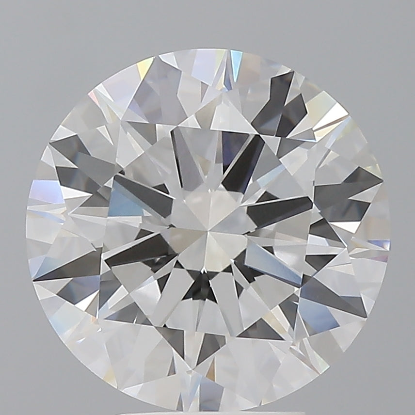 5.53 Carat Round Shaped, Ideal Cut, E Color, VVS2 Clarity, IGI Certified Lab Grown Diamond
