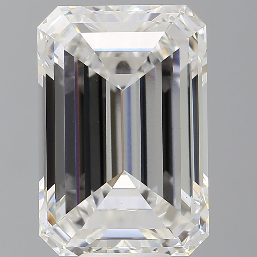 10.56 Carat Emerald Shaped, Ideal Cut, F Color, VS1 Clarity, IGI Certified Lab Grown Diamond