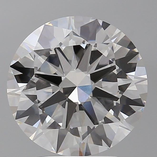 4.01 Carat Round Shaped, Excellent Cut, F Color, VVS2 Clarity, IGI Certified Lab Grown Diamond