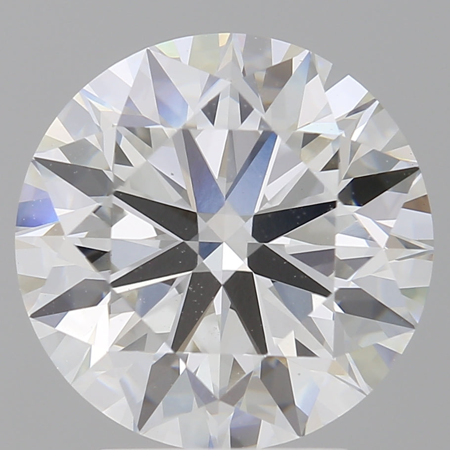 4.03 Carat Round Shaped, Excellent Cut, F Color, VVS2 Clarity, IGI Certified Lab Grown Diamond