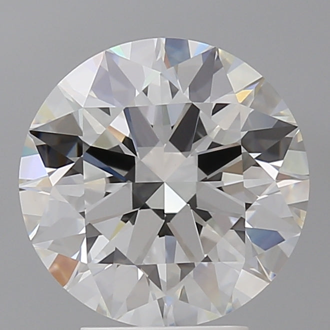 4.09 Carat Round Shaped, Ideal Cut, F Color, VVS2 Clarity, IGI Certified Lab Grown Diamond