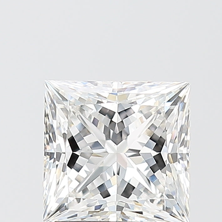 2.08 Carat Princess Shaped, Ideal Cut, F Color, VS1 Clarity, IGI Certified Lab Grown Diamond