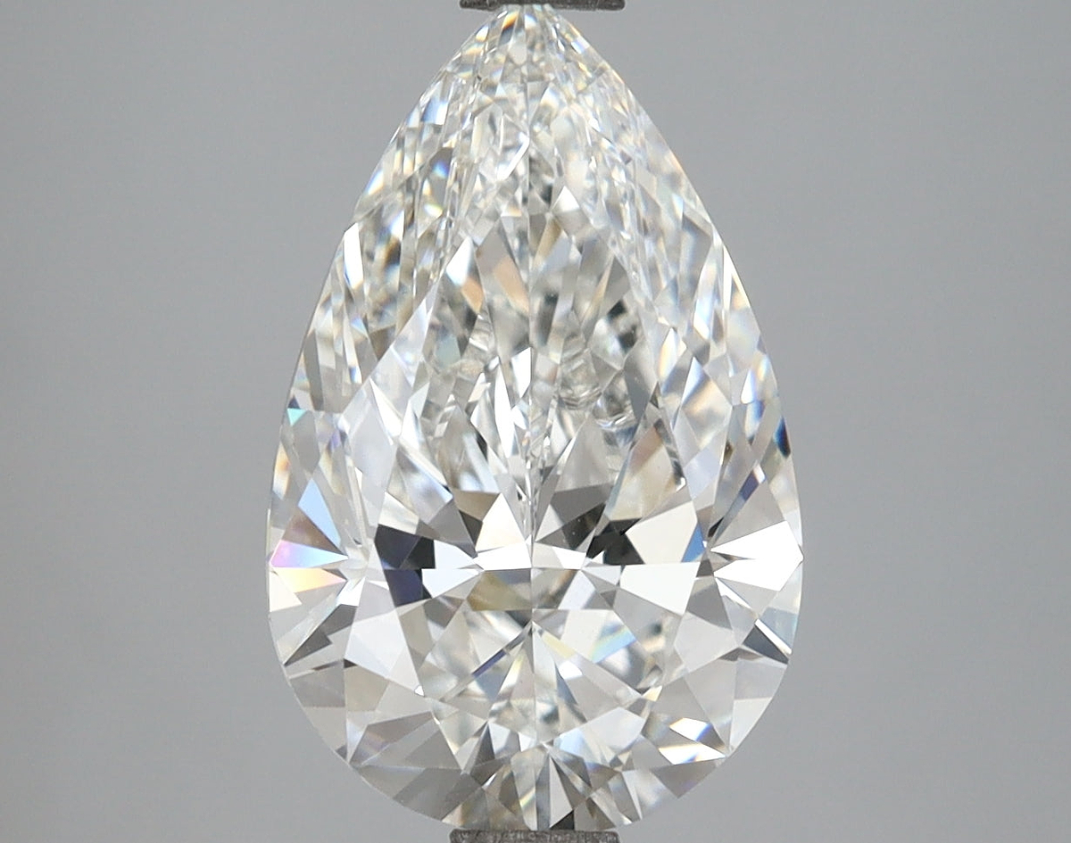 3.52 Carat Pear Shaped, Ideal Cut, F Color, VS1 Clarity, IGI Certified Lab Grown Diamond