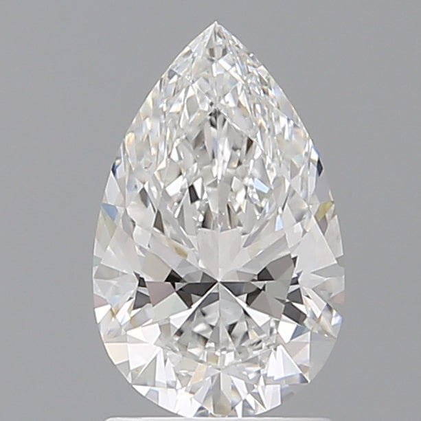 1.59 Carat Pear Shaped, Ideal Cut, E Color, VVS2 Clarity, IGI Certified Lab Grown Diamond