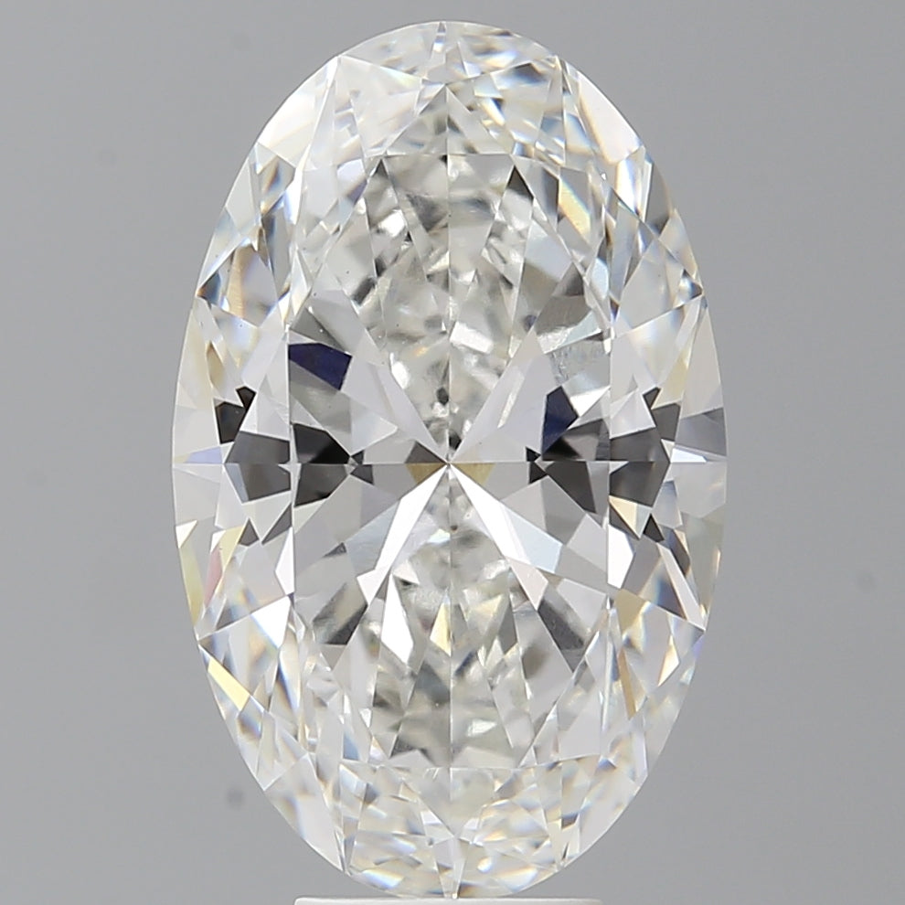 7.58 Carat Oval Shaped, Ideal Cut, F Color, VVS2 Clarity, IGI Certified Lab Grown Diamond