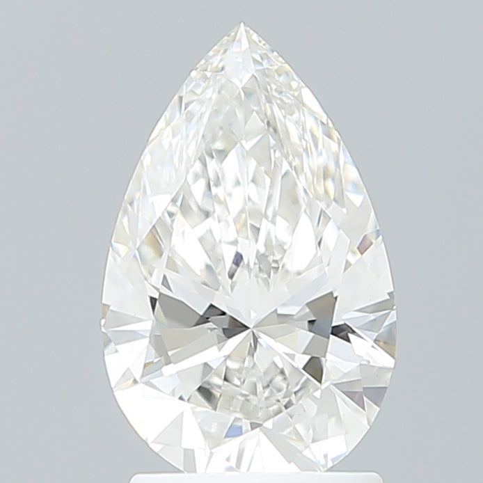 1.85 Carat Pear Shaped, Ideal Cut, F Color, VVS2 Clarity, IGI Certified Lab Grown Diamond