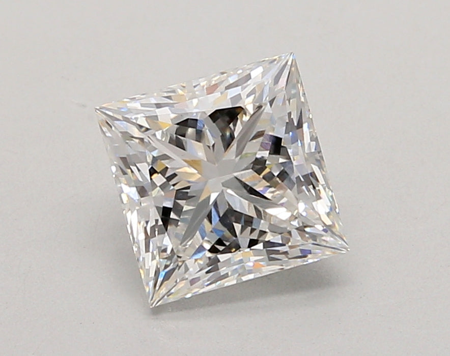 2.05 Carat Princess Shaped, Ideal Cut, E Color, VVS2 Clarity, IGI Certified Lab Grown Diamond