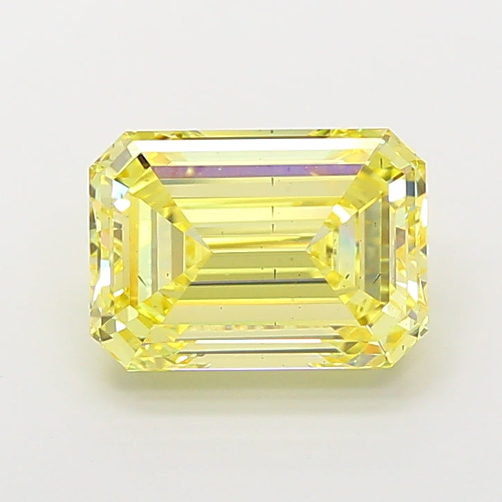 5.24 Carat Emerald Shaped, Ideal Cut, SI1 Clarity, IGI Certified Lab Grown Diamond