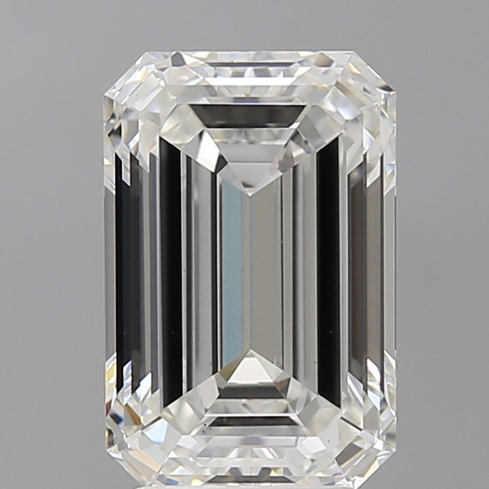 4.03 Carat Emerald Shaped, Ideal Cut, F Color, VS1 Clarity, IGI Certified Lab Grown Diamond