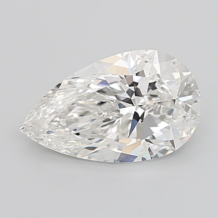 4.97 Carat Pear Shaped, Excellent Cut, F Color, VVS2 Clarity, IGI Certified Lab Grown Diamond