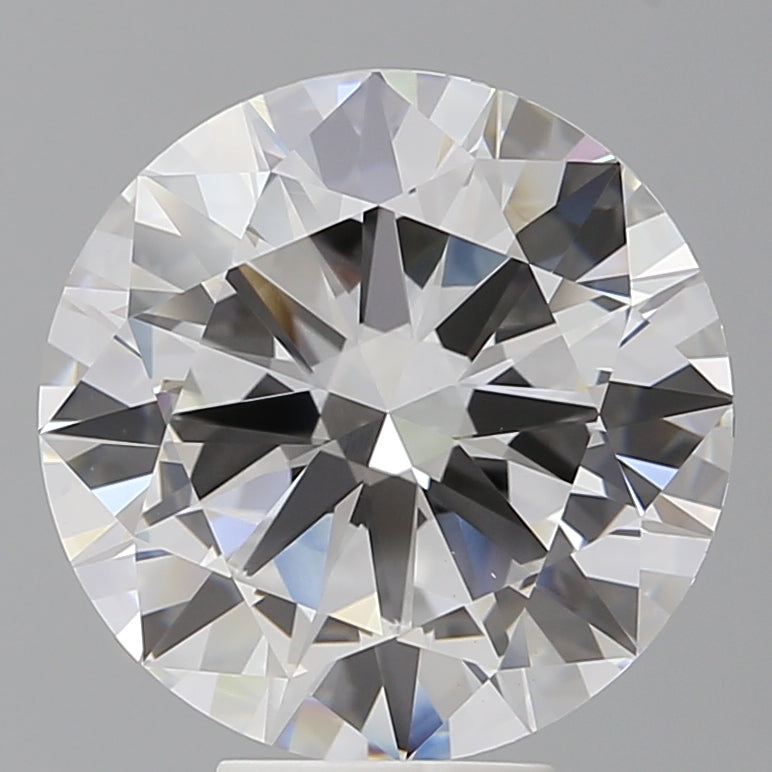 6.58 Carat Round Shaped, Excellent Cut, F Color, VVS2 Clarity, IGI Certified Lab Grown Diamond