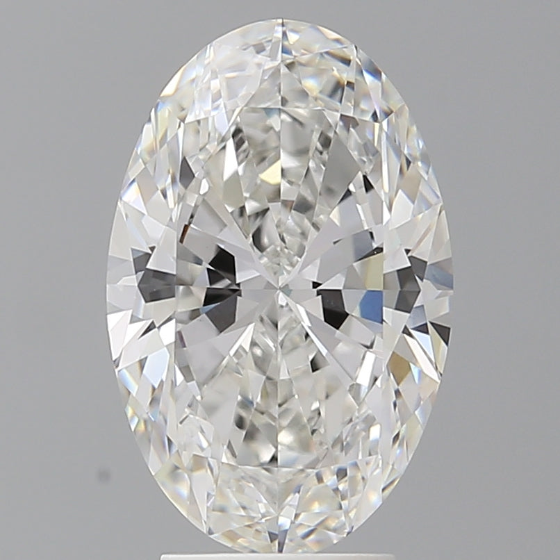 4.02 Carat Oval Shaped, Ideal Cut, F Color, VVS2 Clarity, IGI Certified Lab Grown Diamond