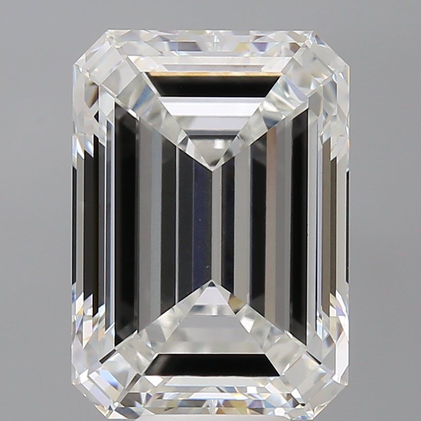 9.03 Carat Emerald Shaped, Excellent Cut, F Color, VVS2 Clarity, IGI Certified Lab Grown Diamond