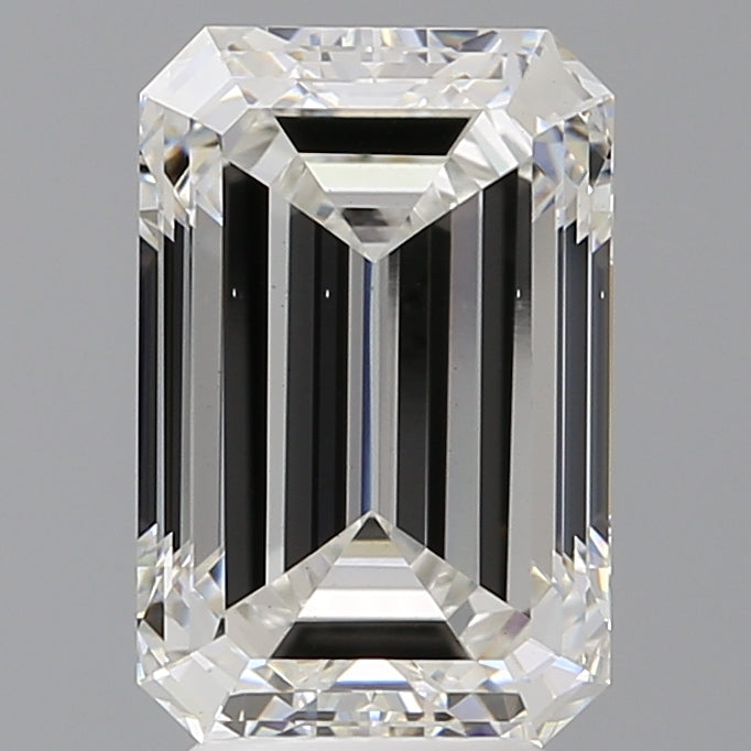 4.56 Carat Emerald Shaped, Ideal Cut, F Color, VS1 Clarity, IGI Certified Lab Grown Diamond