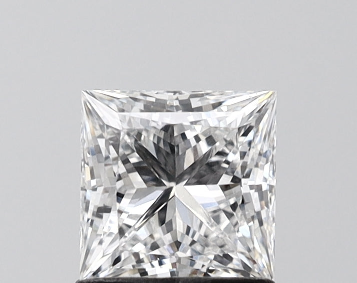 1.11 Carat Princess Shaped, Ideal Cut, D Color, VVS2 Clarity, IGI Certified Lab Grown Diamond