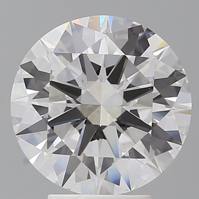 4.05 Carat Round Shaped, Excellent Cut, F Color, VS1 Clarity, IGI Certified Lab Grown Diamond