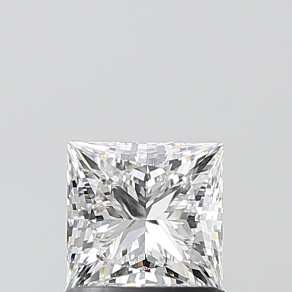 1.05 Carat Princess Shaped, Ideal Cut, D Color, VVS2 Clarity, IGI Certified Lab Grown Diamond