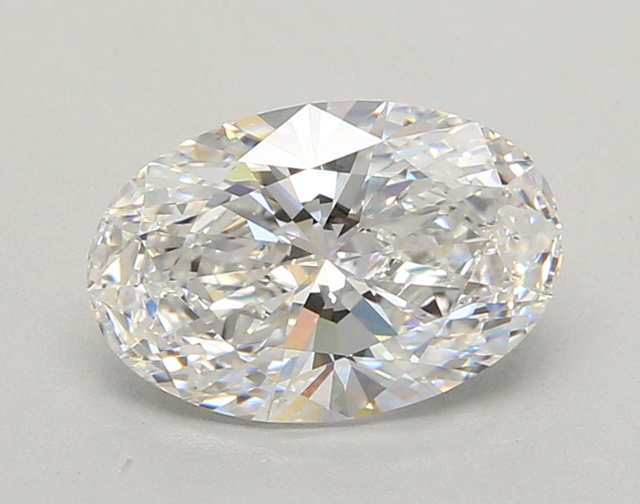 2.55 Carat Oval Shaped, Ideal Cut, D Color, VVS1 Clarity, IGI Certified Lab Grown Diamond