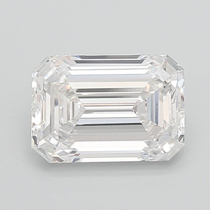 3.54 Carat Emerald Shaped, Ideal Cut, E Color, VVS2 Clarity, IGI Certified Lab Grown Diamond