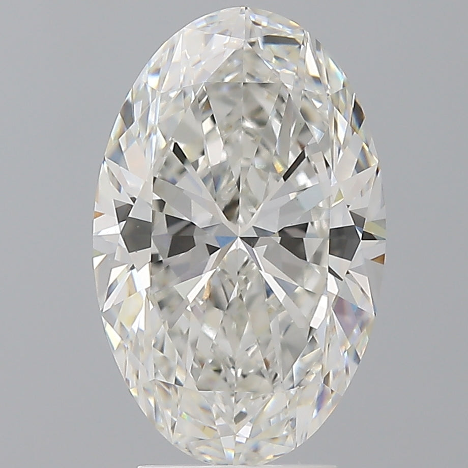 4.08 Carat Oval Shaped, Ideal Cut, F Color, VVS2 Clarity, IGI Certified Lab Grown Diamond