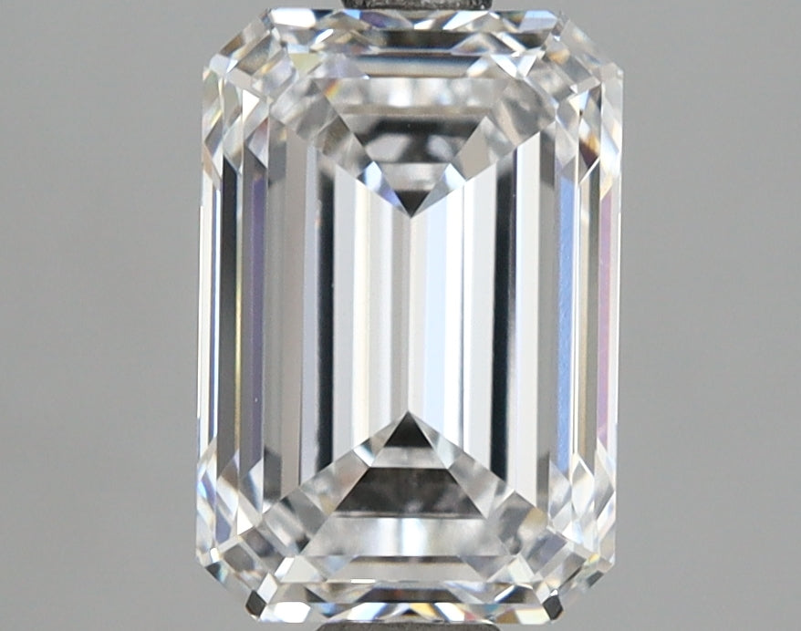2.59 Carat Emerald Shaped, Ideal Cut, D Color, VVS1 Clarity, IGI Certified Lab Grown Diamond