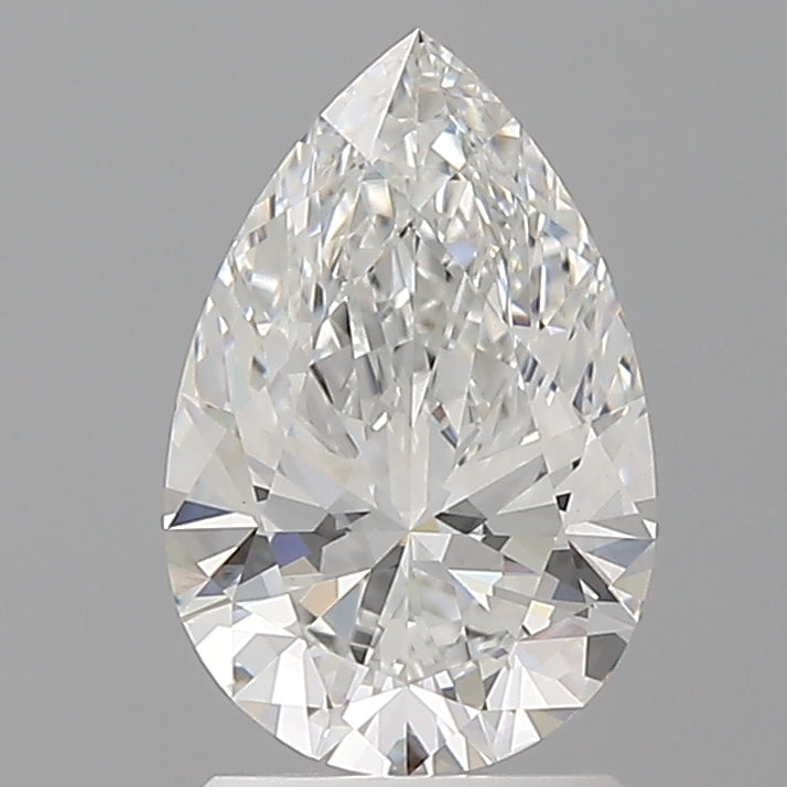 1.60 Carat Pear Shaped, Ideal Cut, E Color, VVS2 Clarity, IGI Certified Lab Grown Diamond