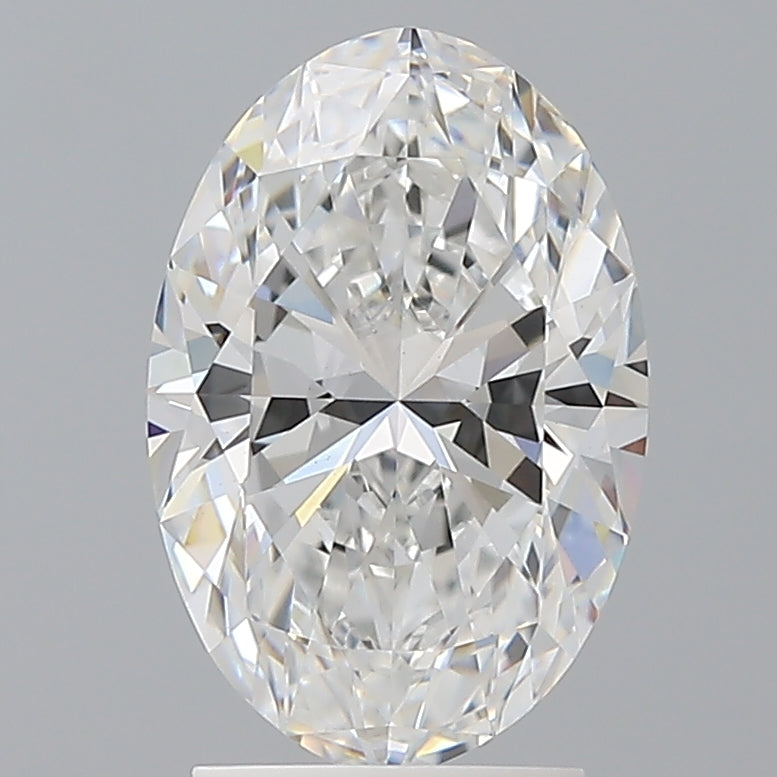 2.58 Carat Oval Shaped, Ideal Cut, E Color, VVS2 Clarity, IGI Certified Lab Grown Diamond