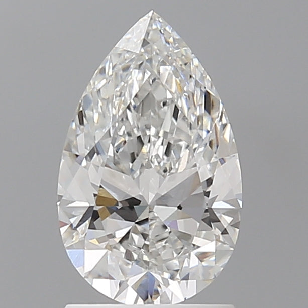 1.57 Carat Pear Shaped, Ideal Cut, E Color, VVS2 Clarity, IGI Certified Lab Grown Diamond
