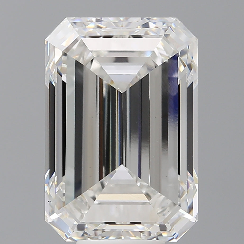10.50 Carat Emerald Shaped, Very Good Cut, F Color, VS1 Clarity, IGI Certified Lab Grown Diamond
