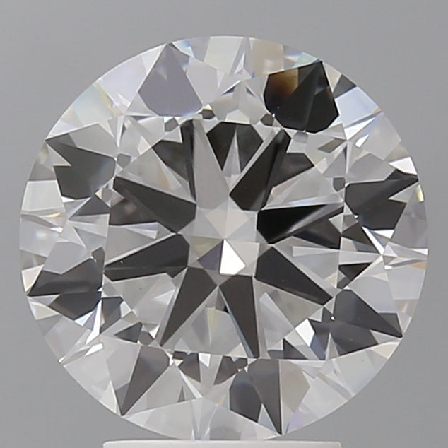 4.00 Carat Round Shaped, Excellent Cut, F Color, VVS2 Clarity, IGI Certified Lab Grown Diamond